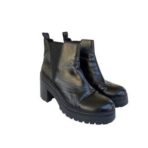 Jeffrey Campbell Platform Chelsea Boot Black Size 9.5
